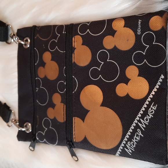 Disney Other - Disney Mickey mouse golden outline crossbody bag